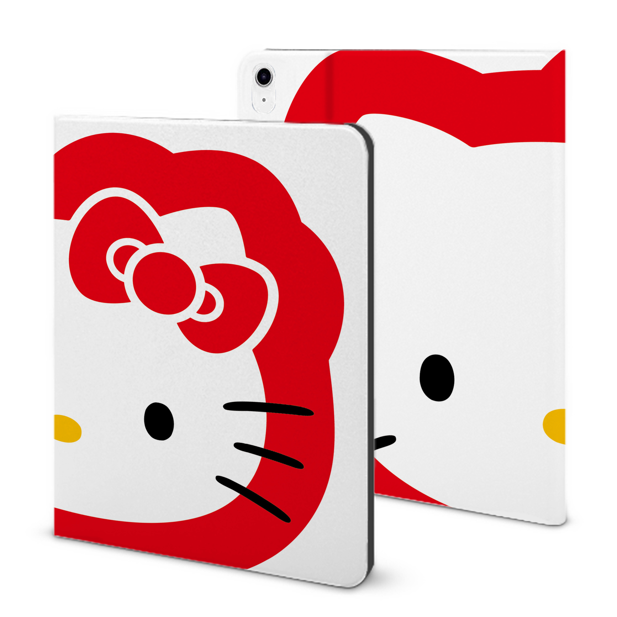 （画像用） Hello Kitty ハローキティ IPad ケース ブック型 PUレザー TPU 耐衝撃 軽量 薄型 ペン収納なし 全面保護 IPad 各モデル対応